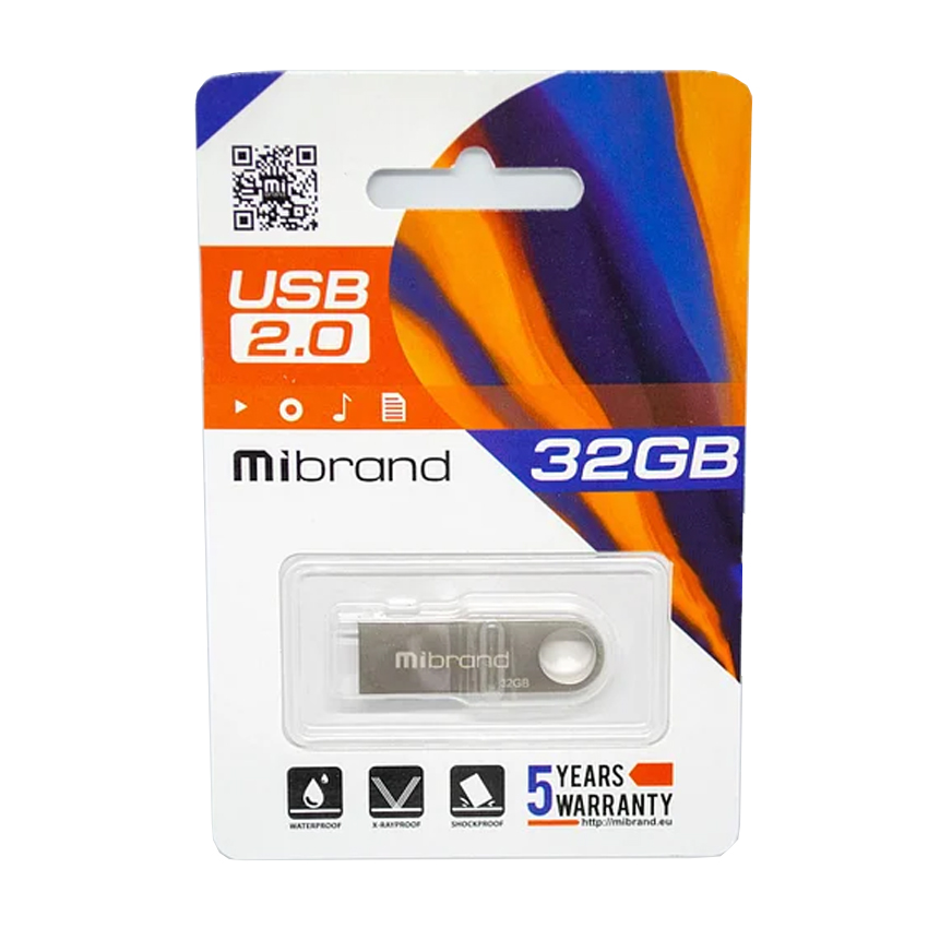 Флешка Mibrand 32GB Puma USB 2.0 Silver (MI2.0/PU32U1S)