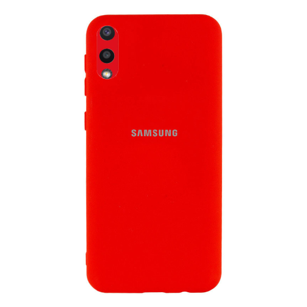 Чохол Original Soft Touch Case for Samsung A02-2021/A022 Red with Camera Lens