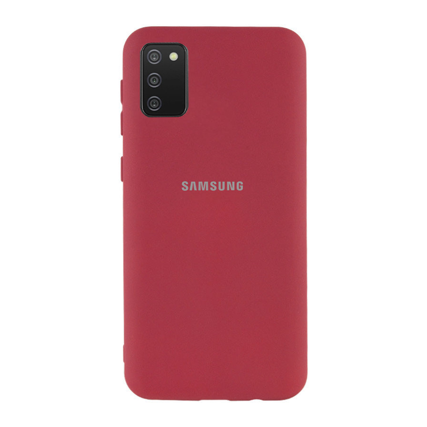 Чехол Original Soft Touch Case for Samsung A02s-2021/A025 Marsala