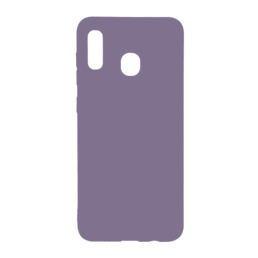 Чехол Original Soft Touch Case for Samsung A20-2019/A205/A30-2019/A305 Lilac Cream