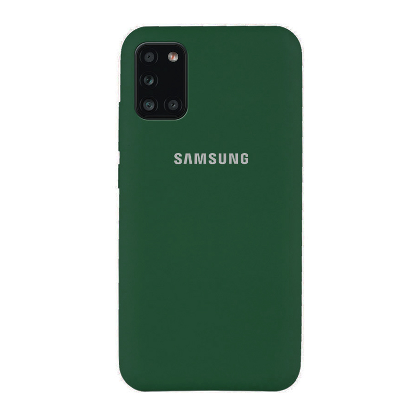 Чехол Original Soft Touch Case for Samsung A31-2020/A315 Dark Green