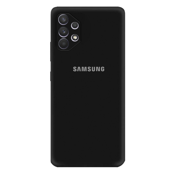 Чехол Original Soft Touch Case for Samsung A32-2021/A325 Black with Camera Lens