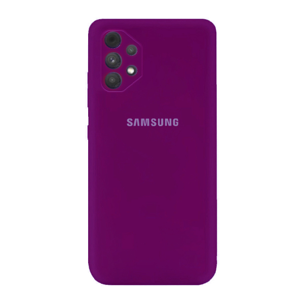 Чехол Original Soft Touch Case for Samsung A32-2021/A325 Grape with Camera Lens