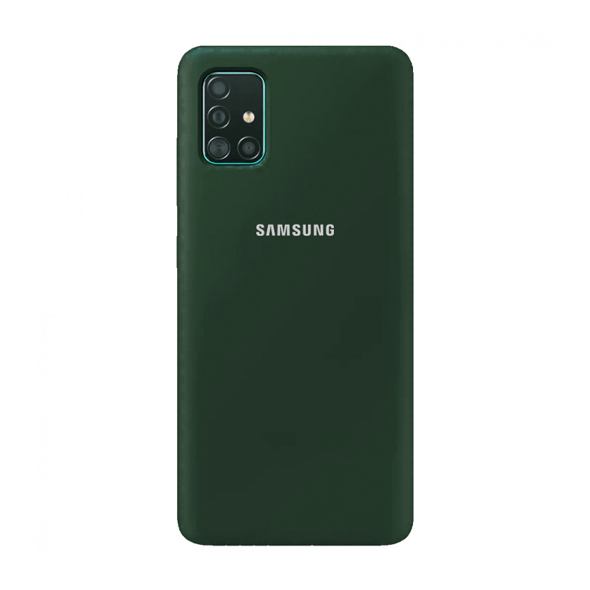 Чехол Original Soft Touch Case for Samsung A51-2020/A515 Dark Green