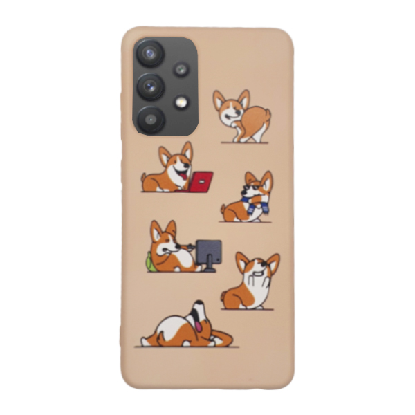 Чохол Original Soft Touch Case for Samsung A52/A525/A52S 5G/A528B Pink Sand Corgi