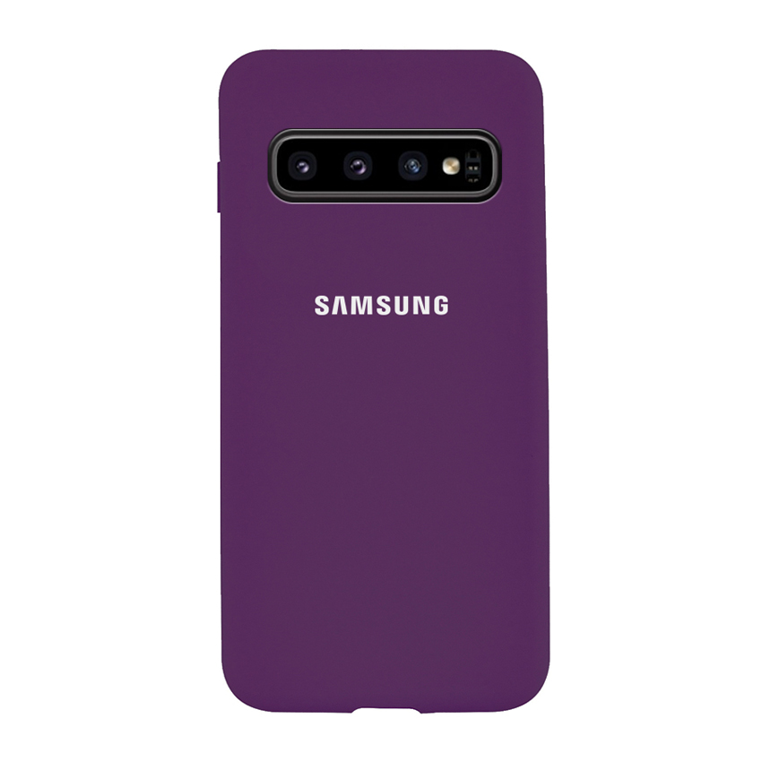 Чехол Original Soft Touch Case for Samsung S10/G973 Grape