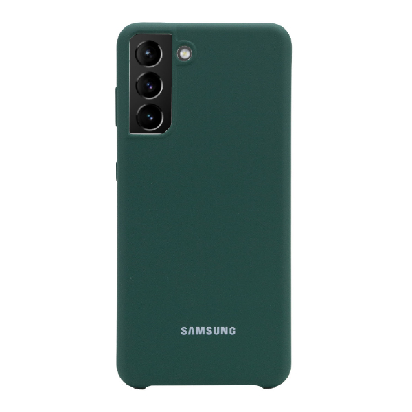 Чехол Original Soft Touch Case for Samsung S21 Plus/G996 Dark Green
