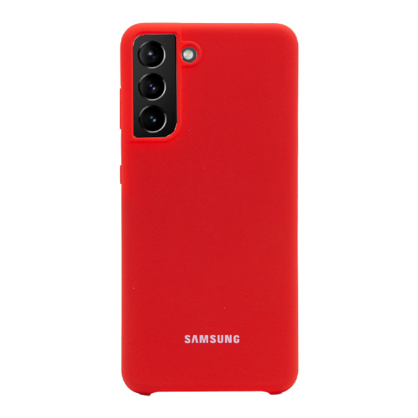 Чехол Original Soft Touch Case for Samsung S21 Plus/G996 Red