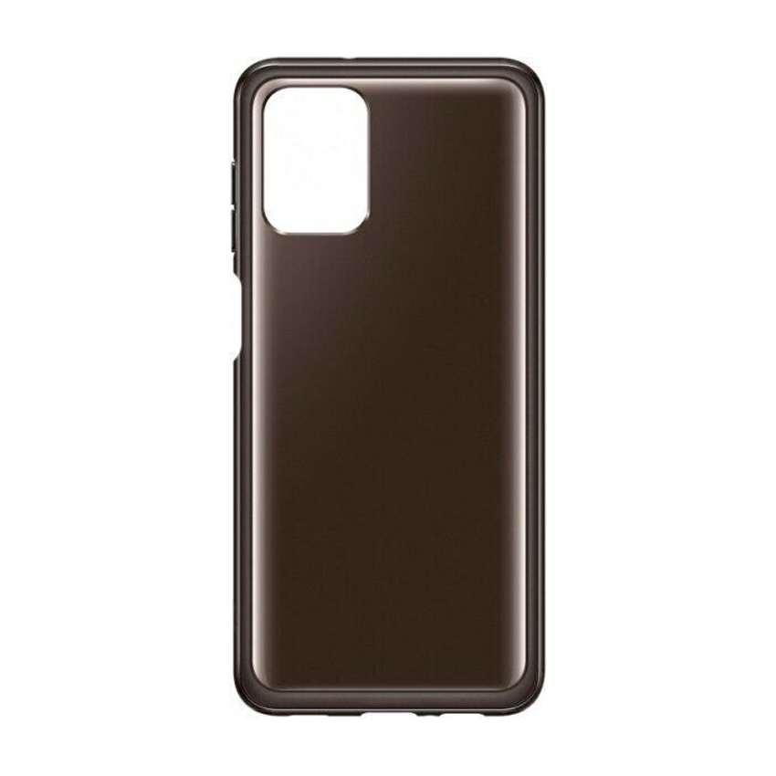 Чехол накладка Samsung A125 Galaxy A12 Soft Clear Cover Black (EF-QA125TBEG)