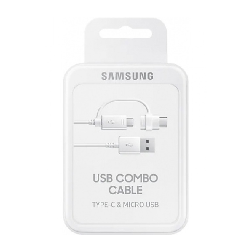 Кабель Samsung Cable USB Combo Type-C & Micro-USB 1.5m White (EP-DG930DWEGRU)