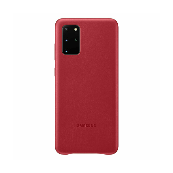 Чохол накладка Samsung G985 Galaxy S20 Plus Leather Cover Grayish Red (EF-VG985REG)