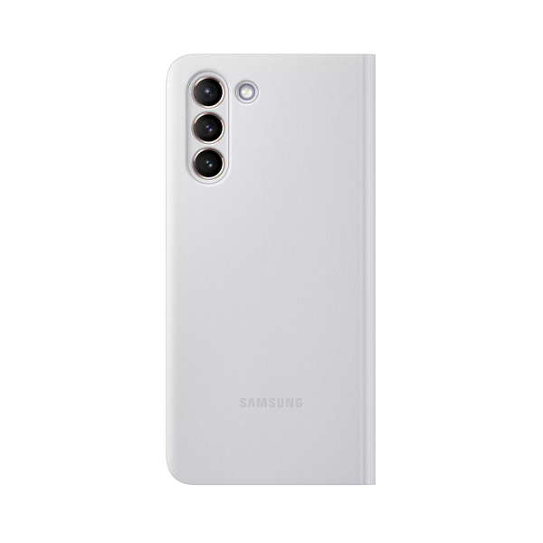 Чехол книжка Samsung G991 Galaxy S21 Smart LED Clear View Cover Light Gray (EF-ZG991CJEG)