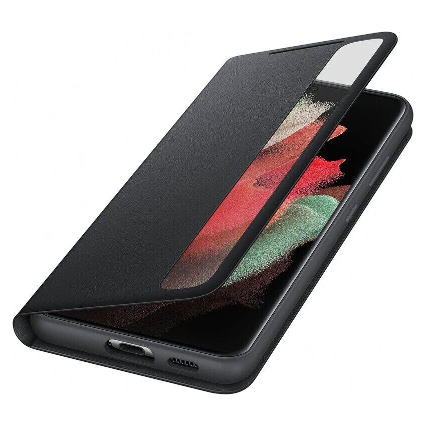 Чехол книжка Samsung G998 Galaxy S21 Ultra Smart Clear View Cover Black (EF-ZG998CBEG)