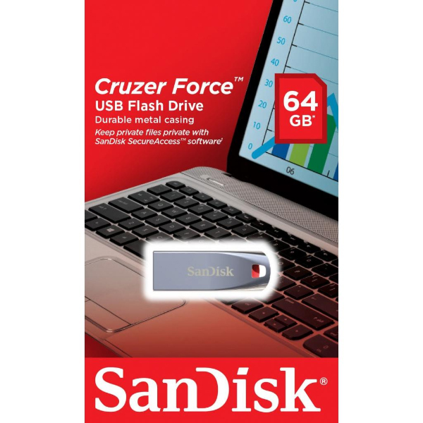 Флешка SanDisk 64GB Cruzer Force SDCZ71-064G-B35