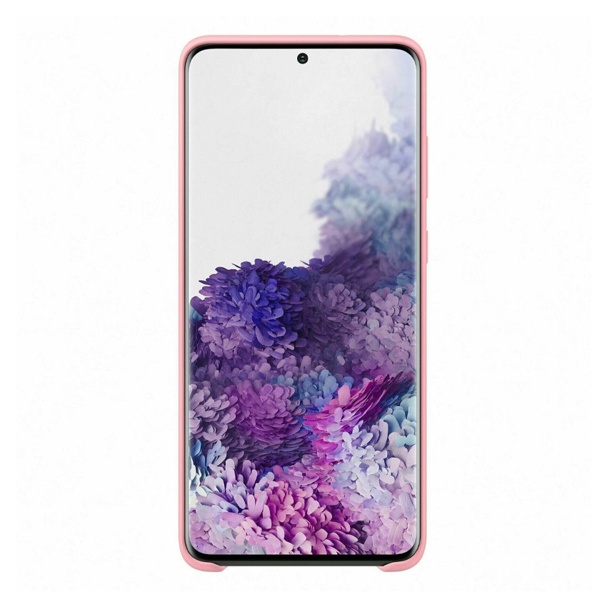 Чохол накладка Samsung G985 Galaxy S20 Plus Silicone Cover Pink (EF-PG985TPEG)