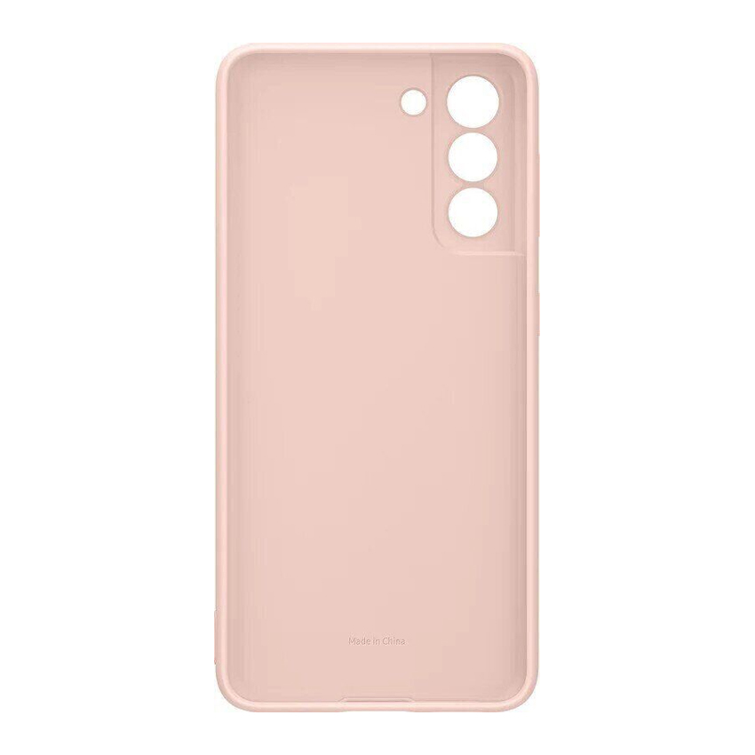Чехол накладка Samsung G991 Galaxy S21 Silicone Cover Pink (EF-PG991TPEG)