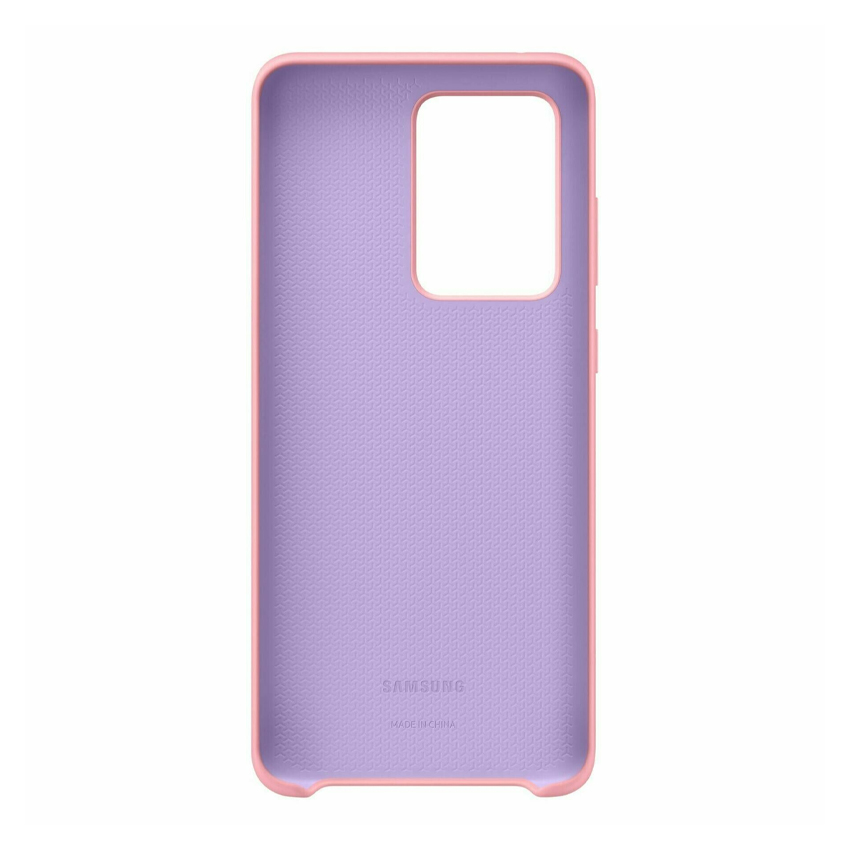 Чехол накладка Samsung G988 Galaxy S20 Ultra Silicone Cover Pink (EF-PG988TPEG)