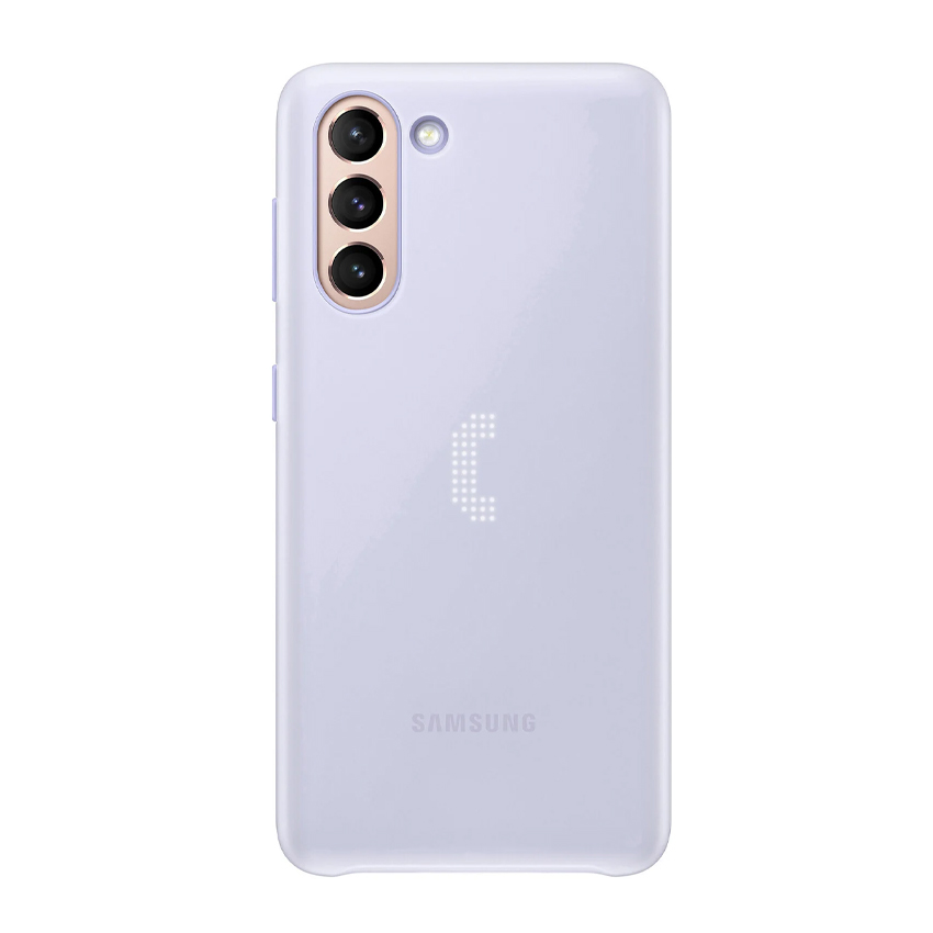 Чехол накладка Samsung G991 Galaxy S21 Smart LED Cover Violet (EF-KG991CVEG)