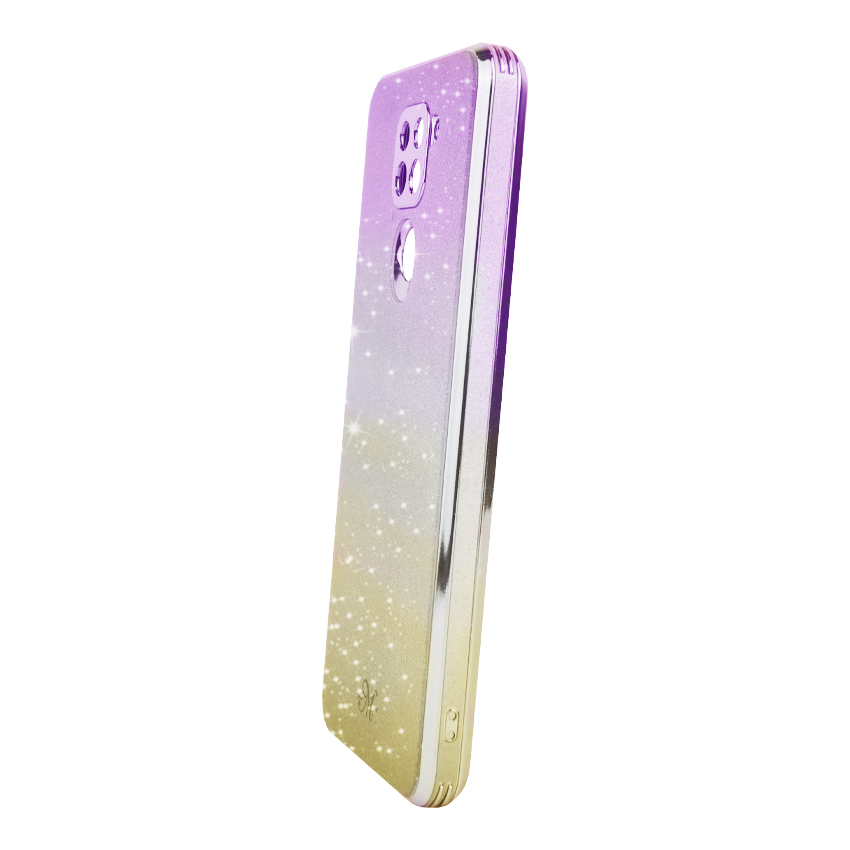 Чехол Swarovski Case для Xiaomi Redmi Note 9/Redmi 10x Violet/Yellow