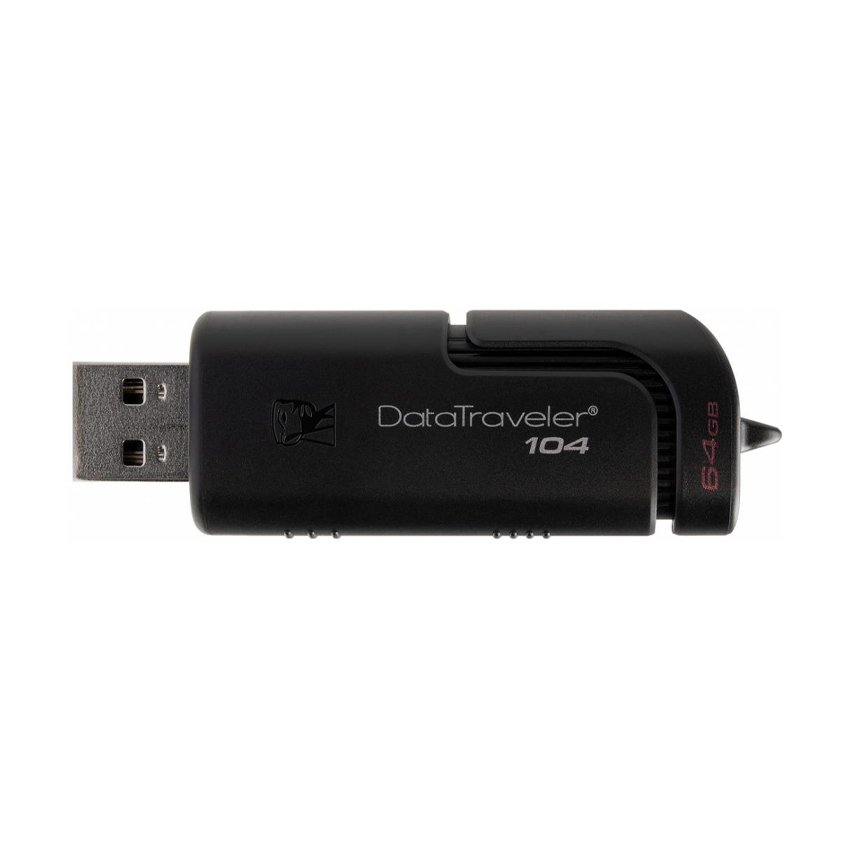Флешка Kingston 64 GB DataTraveler 104 USB 2.0 Black (DT104/64GB)