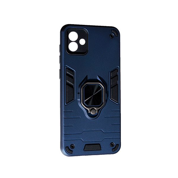 Чохол Armor Antishock Case для Samsung A04-2022/A045 with Ring Dark Blue with Camera Lens