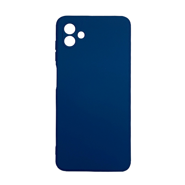 Чехол Original Soft Touch Case for Samsung A04-2022/A045 Dark Blue with Camera Lens