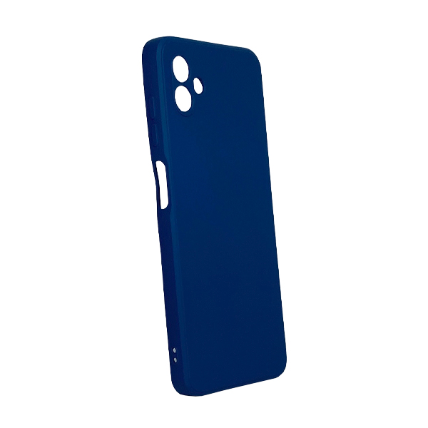Чехол Original Soft Touch Case for Samsung A04-2022/A045 Dark Blue with Camera Lens