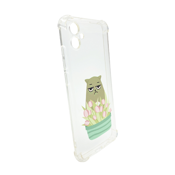 Чехол Wave Cute Case для Samsung A04e-2022/A042 Clear Cat is a Mood with Camera Lens