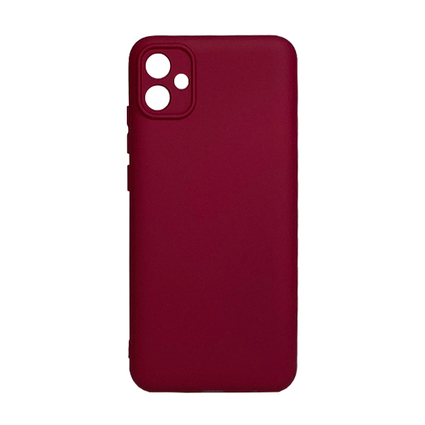 Чехол Original Soft Touch Case for Samsung A04e-2022/A042 Marsala with Camera Lens