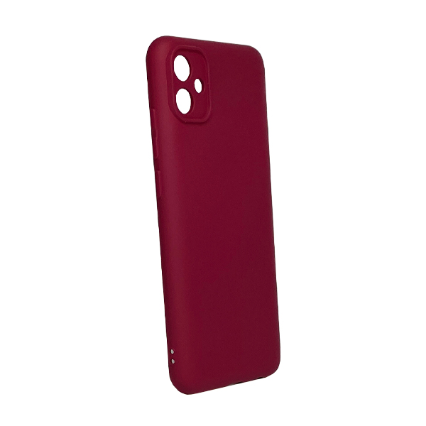 Чехол Original Soft Touch Case for Samsung A04e-2022/A042 Marsala with Camera Lens