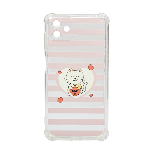 Чехол Wave Cute Case для Samsung A04-2022/A045 Clear Kitty Love with Camera Lens