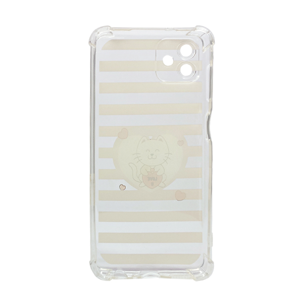 Чехол Wave Cute Case для Samsung A04-2022/A045 Clear Kitty Love with Camera Lens