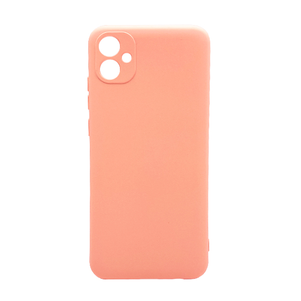 Чехол Original Soft Touch Case for Samsung A04e-2022/A042 Pink with Camera Lens