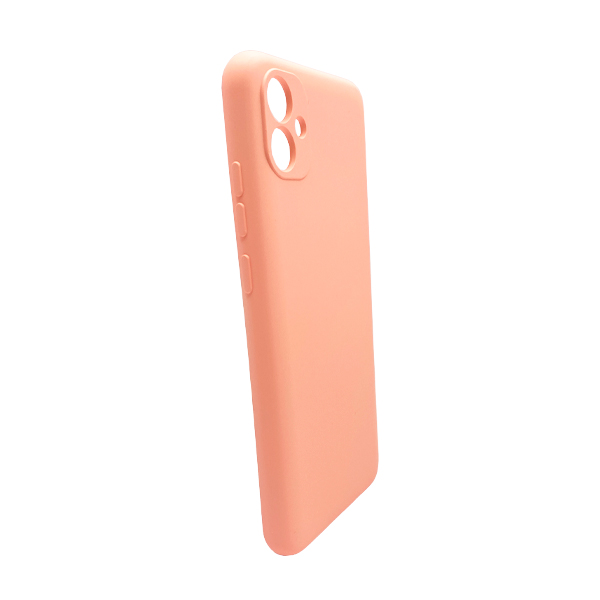 Чехол Original Soft Touch Case for Samsung A04e-2022/A042 Pink with Camera Lens