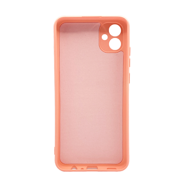Чехол Original Soft Touch Case for Samsung A04e-2022/A042 Pink with Camera Lens
