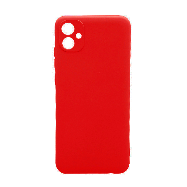 Чехол Original Soft Touch Case for Samsung A04-2022/A045 Red with Camera Lens