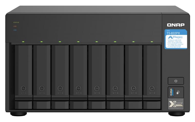 Система зберігання даних 8BAY NO HDD TS-832PX-4G QNAP