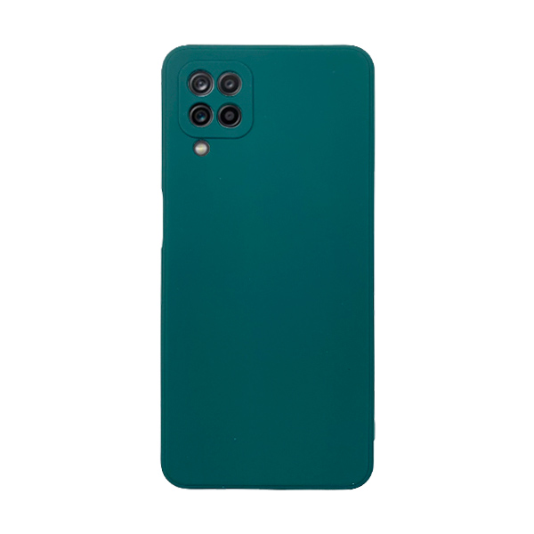 Чехол Original Soft Touch Case for Samsung A12-2021/A125/M12-2021 Midnight Green with Camera Lens