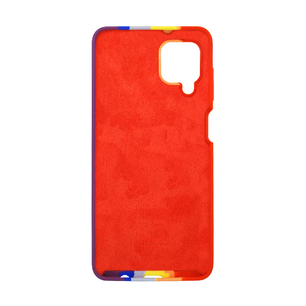 Чохол Silicone Cover Full Rainbow для Samsung A12-2021/A125 Red/Violet