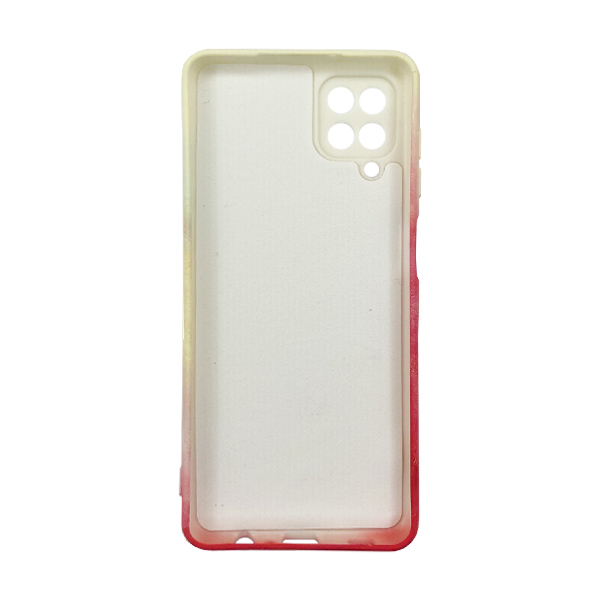 Чехол Silicone Cover Full Brush Stroke для Samsung A12-2021/A125 Red/Yellow