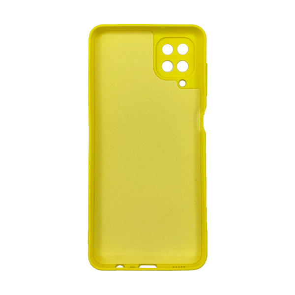 Чехол Original Soft Touch Case for Samsung A12-2021/A125/M12-2021 Yellow with Camera Lens