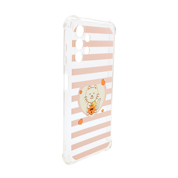 Чехол Wave Cute Case для Samsung A13/A135/A32/А326 5G Clear Kitty Love with Camera Lens