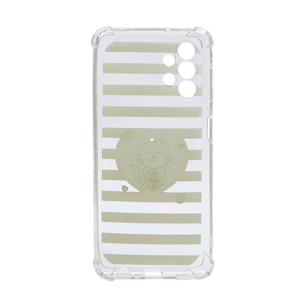 Чохол Wave Cute Case для Samsung A13/A135/A32/А326 5G Clear Kitty Love with Camera Lens
