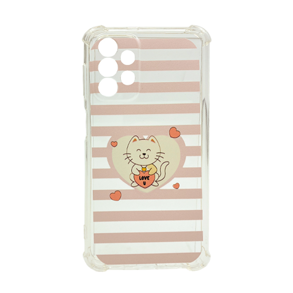 Чохол Wave Cute Case для Samsung A23-2022/A235-2022 Clear Kitty Love with Camera Lens