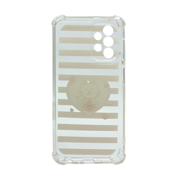 Чохол Wave Cute Case для Samsung A23-2022/A235-2022 Clear Kitty Love with Camera Lens