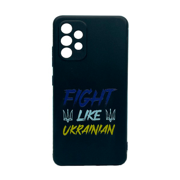 Чохол Wave We are Ukraine Case Samsung A23-2022/A235-2022 Black Fight Like Ukrainian with Camera Lens