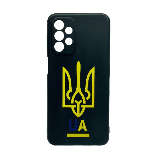 Чохол Wave We are Ukraine Case Samsung A23-2022/A235-2022 Black U&A with Camera Lens