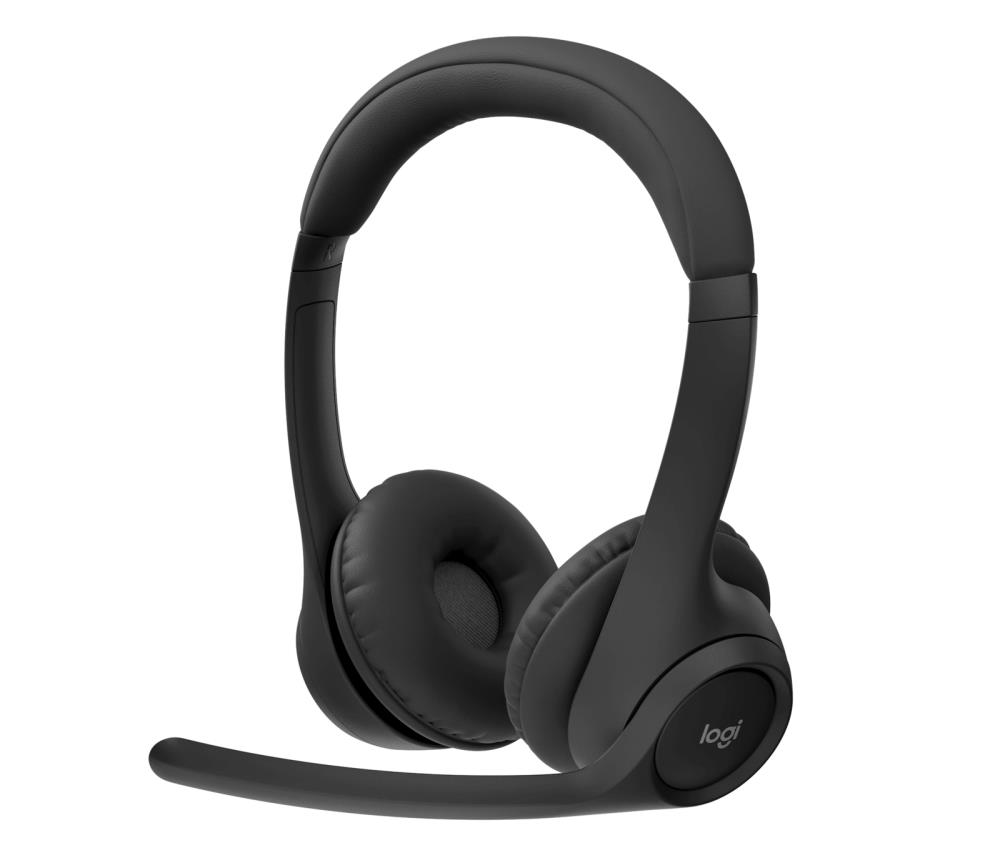 Головні бездротові навушники накладні з вбудованим мікрофоном LOGITECH Zone 305 - MIDNIGHT BLACK - 2.4GHZ/BT - PLUGC - EMEA28-935 - BUNDLE UC