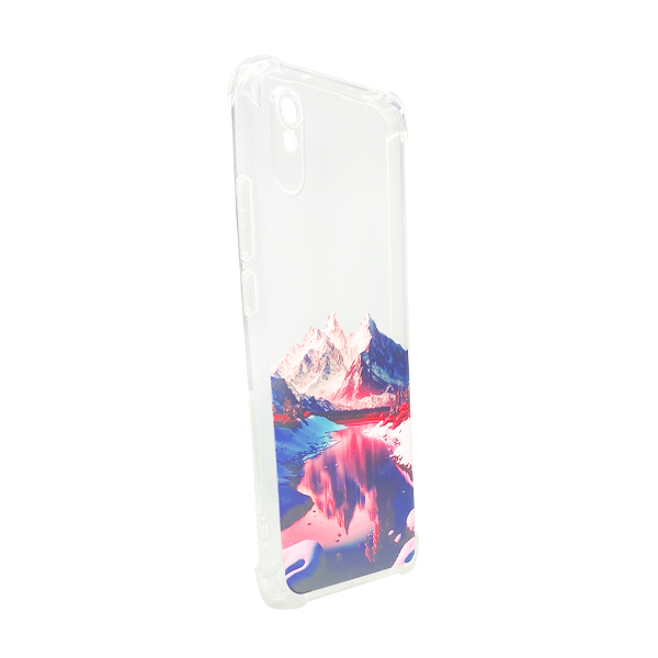 Чохол Wave Above Case для Xiaomi Redmi 9a Clear Rose Vallery with Camera Lens