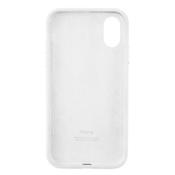 Чехол Alcantara для Apple iPhone XR White